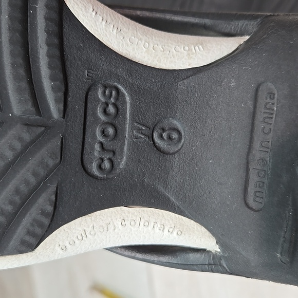 Crocs Women Swiftwater Thong Rubber Sandals shoes sz 6 - Picture 9 of 9